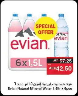 Abu Dhabi Coop Evian Natural Mineral Water offer
