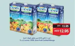 Abu Dhabi Coop Lacnor 100% Juice Fruit Cocktail Mango offer