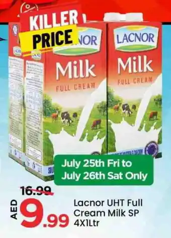 Mark & Save LACNOR Long Life / UHT Milk offer