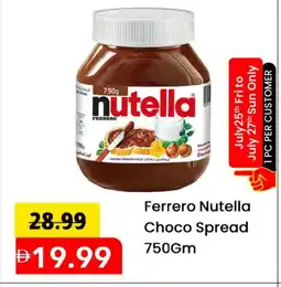 Mark & Save NUTELLA Chocolate Spread offer