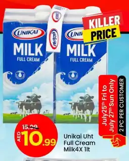 Mark & Save UNIKAI Long Life / UHT Milk offer