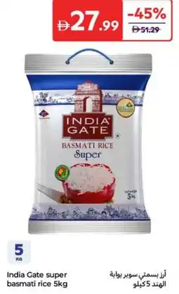 Carrefour India Gate super basmati rice offer