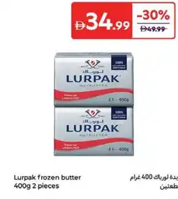 Carrefour Lurpak frozen butter offer