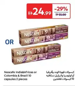 Carrefour Nescafe India&Africas or Colombia & Brazil offer