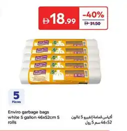 Carrefour Enviro garbage bags white offer
