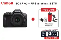 ECity Canon EOS R100 + RF-S 18-45mm IS STM offer