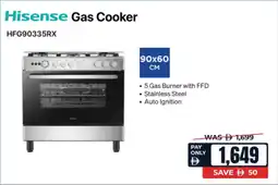 ECity Hisense Gas Cooker HFG90335RX offer