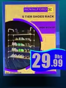 Amber Royal Ford 5Tier Shoe Rack RF12422 offer