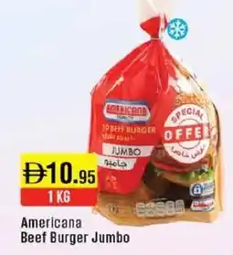 West Zone Supermarket Americana beef burger jumbo offer