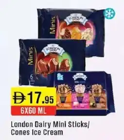 West Zone Supermarket London Dairy Mini Sticks Cones Ice Cream offer