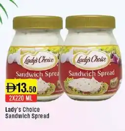 West Zone Supermarket Lady's choice sandwich spread offer
