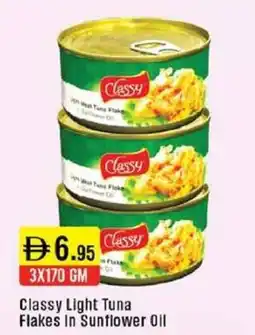 West Zone Supermarket Classy Light Tuna Flakes in Sunflower Oil offer