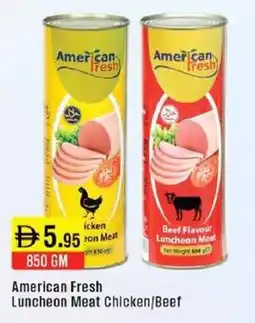 West Zone Supermarket American Fresh Luncheon Meat Chicken Beef offer