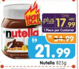 Al Madina Hypermarket NUTELLA Chocolate Spread offer