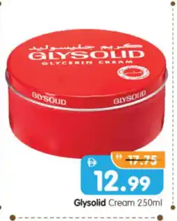 Al Madina Hypermarket GLYSOLID Face cream offer
