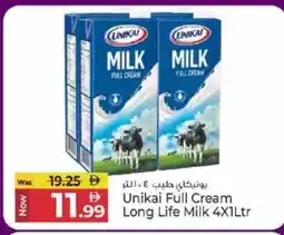 Kenz Hypermarket UNIKAI Full Cream Milk offer