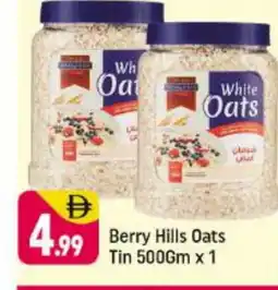 Shaklan BERRY HILLS Oats offer