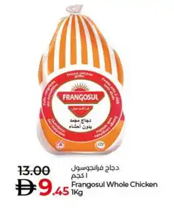 Lulu Hypermarket FRANGOSUL Frozen Whole Chicken offer