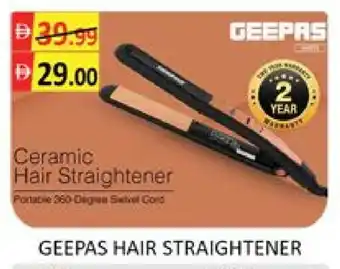 Mango Hypermarket LLC GEEPAS Hair Appliances offer