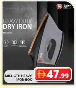 Grand Hyper Market MR. LIGHT Ironbox offer