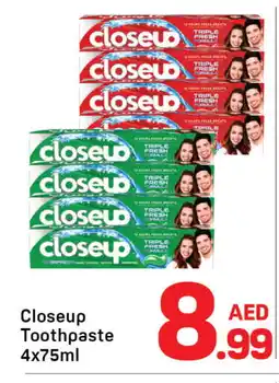 Day To Day CLOSE UP Toothpaste offer