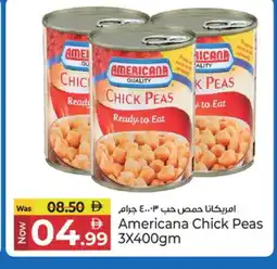 Kenz Hypermarket AMERICANA Chick Peas offer