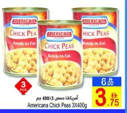 Sun and Sand Hypermarket AMERICANA Chick Peas offer