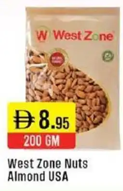 West Zone Supermarket West Zone Nuts Almond USA offer