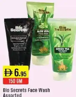 West Zone Supermarket Bio Secrets Face Wash Assorted offer