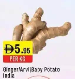 West Zone Supermarket Ginger / Arvi / Baby Potato offer