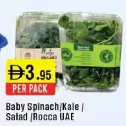 West Zone Supermarket Baby Spinach / Kale / Salad / Rocca UAE offer