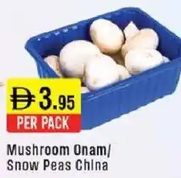 West Zone Supermarket Mushroom Onam / Snow Peas China offer