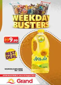 Grand Hyper Market SHUROOQ Sunflower Oil offer