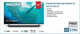 Nesto Philips 4K UHD LED Google TV 70PUT7689/56 offer