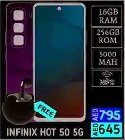 Amber Infinix Hot 50 5G offer