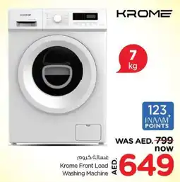 Nesto Krome Front Load Washing Machine offer