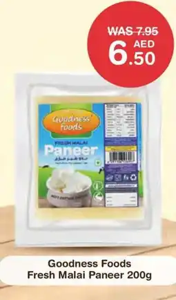 Choithrams Goodness Foods Fresh Malai Paneer offer
