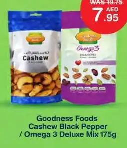 Choithrams Goodness Foods Cashew Black Pepper / Omega 3 Deluxe Mix offer