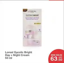 Choithrams Loreal Gycolic Bright Day + Night Cream offer