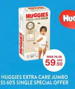 Choithrams Huggies extra care jumbo S5 60's single offer