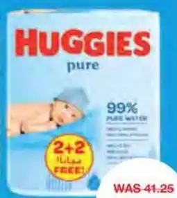 Choithrams Huggies baby wipes pure 56's offer