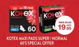 Choithrams Kotex maxi pads super normal offer