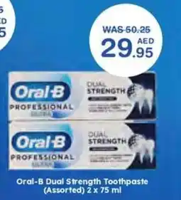 Choithrams Oral-B Dual Strength Toothpaste offer