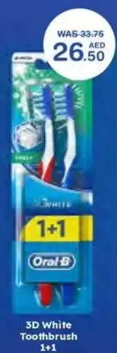 Choithrams 3D White Toothbrush 1+1 offer