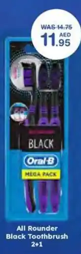 Choithrams All Rounder Black Toothbrush 2+1 offer