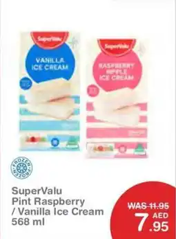 Choithrams SuperValu Pint Raspberry Vanilla Ice Cream offer