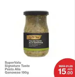 Choithrams SuperValu Signature Taste Pesto Alla Genovese offer