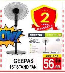 Gift Point GEEPAS Fan offer