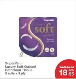 Choithrams SuperValu Luxury Soft Quilted Bathroom Tissue offer