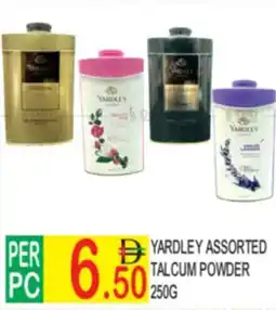 Dream Land Center Yardley assorted talcum powder offer